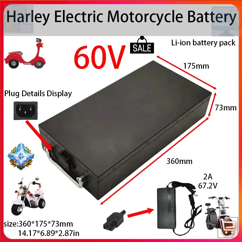 72V 30Ah Lifepo4 Battery Pack - 60V 20Ah-60Ah Yüksek Kapasiteli Li-ion Pil